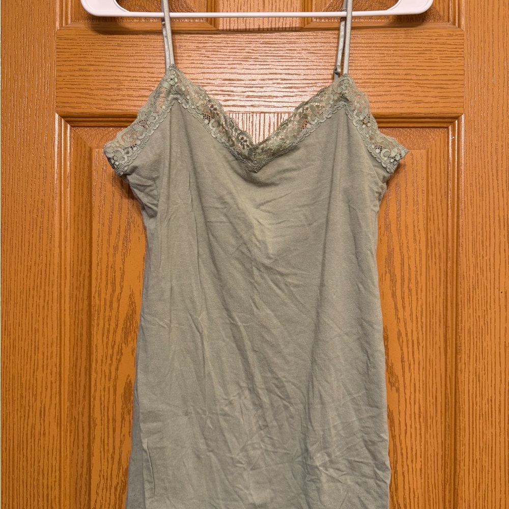 Aeropostale Lace Trimmed Camisole Top Size Large VTG Y2K Fairy